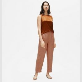 Washed Organic Linen Delave Lantern Pant | Eileen Fisher