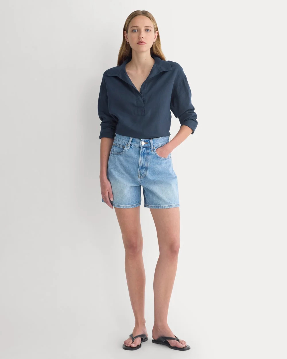 Way-High® A-Line Denim Short | Light Indigo | Everlane