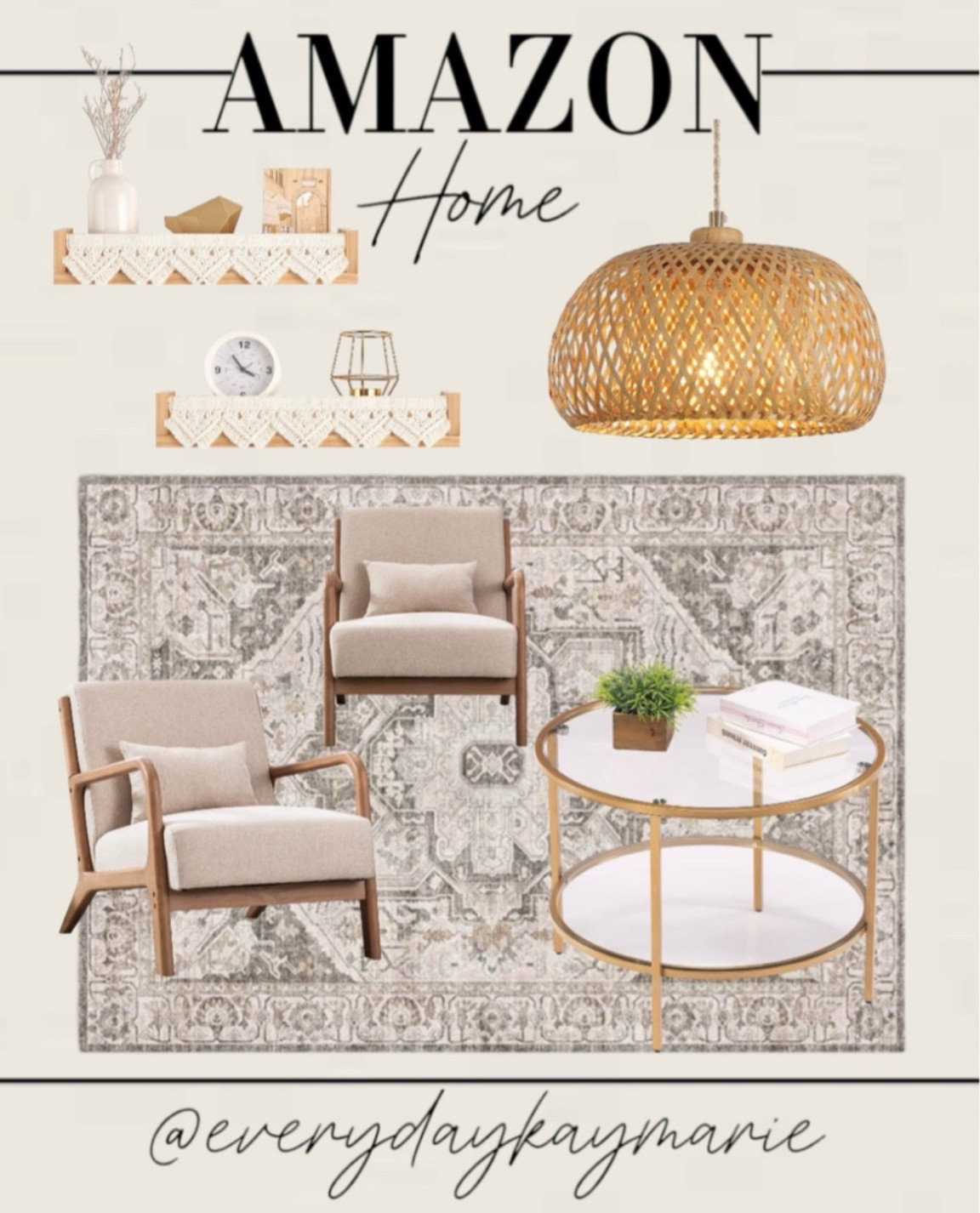 Trending home faves from Amazon 💕

Home finds, living room, furniture, Boho home, modern home, bamboo, lighting, vintage area rug 

#LTKFindsUnder100 #LTKOver40 #LTKHome