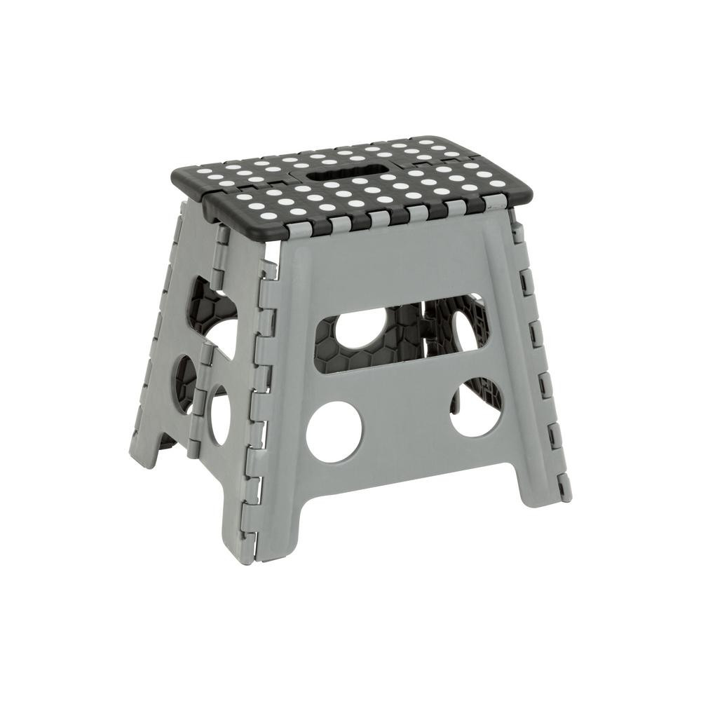 Honey-Can-Do 1-Step Plastic Folding Step Stool, 200 lbs. Load Capacity | The Home Depot