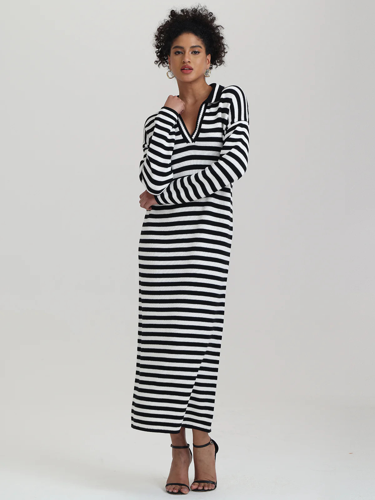 Raya: Stripe Polo Cotton Dress | 525 America