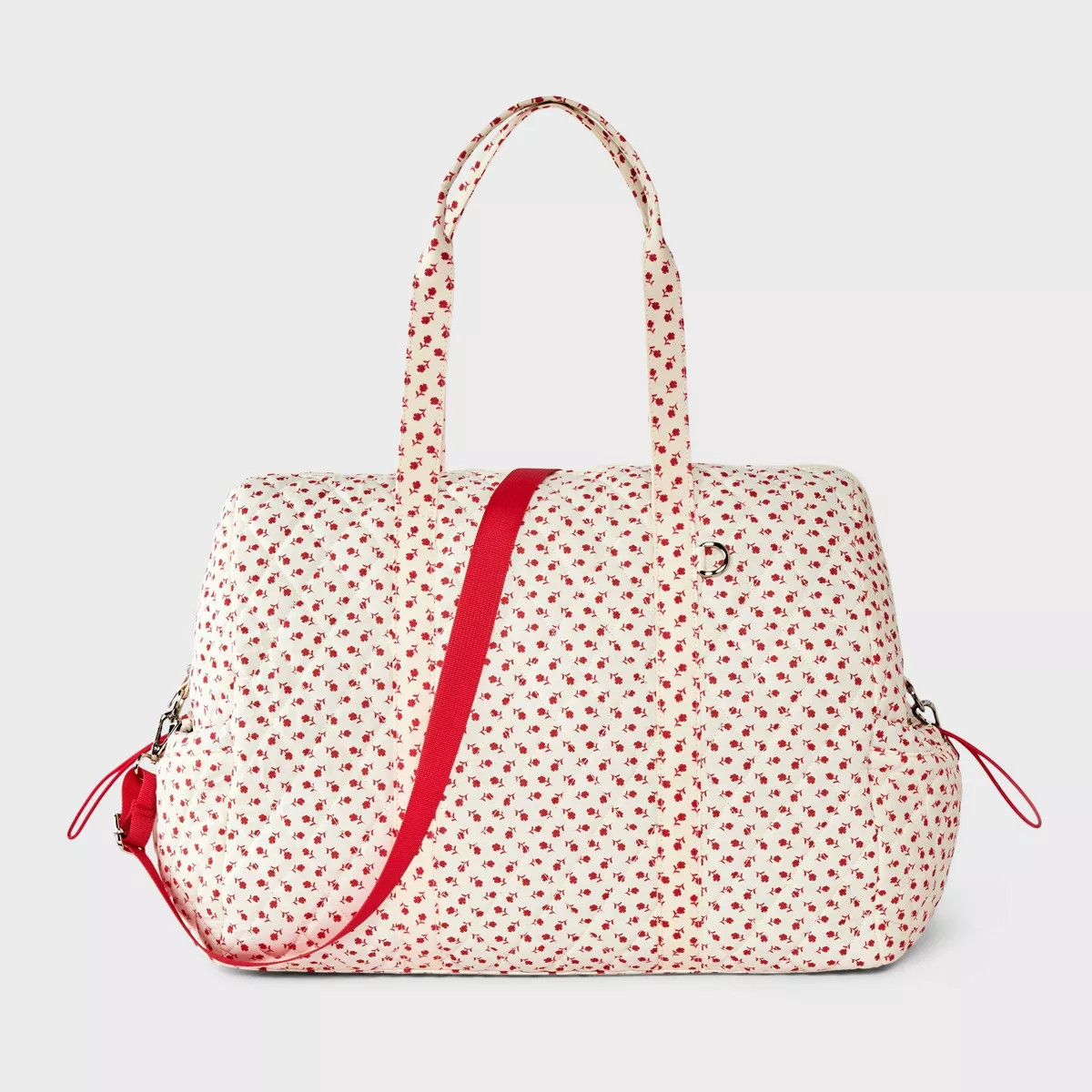 Girls' Quilted Floral Duffel Bag - art class™ Red | Target