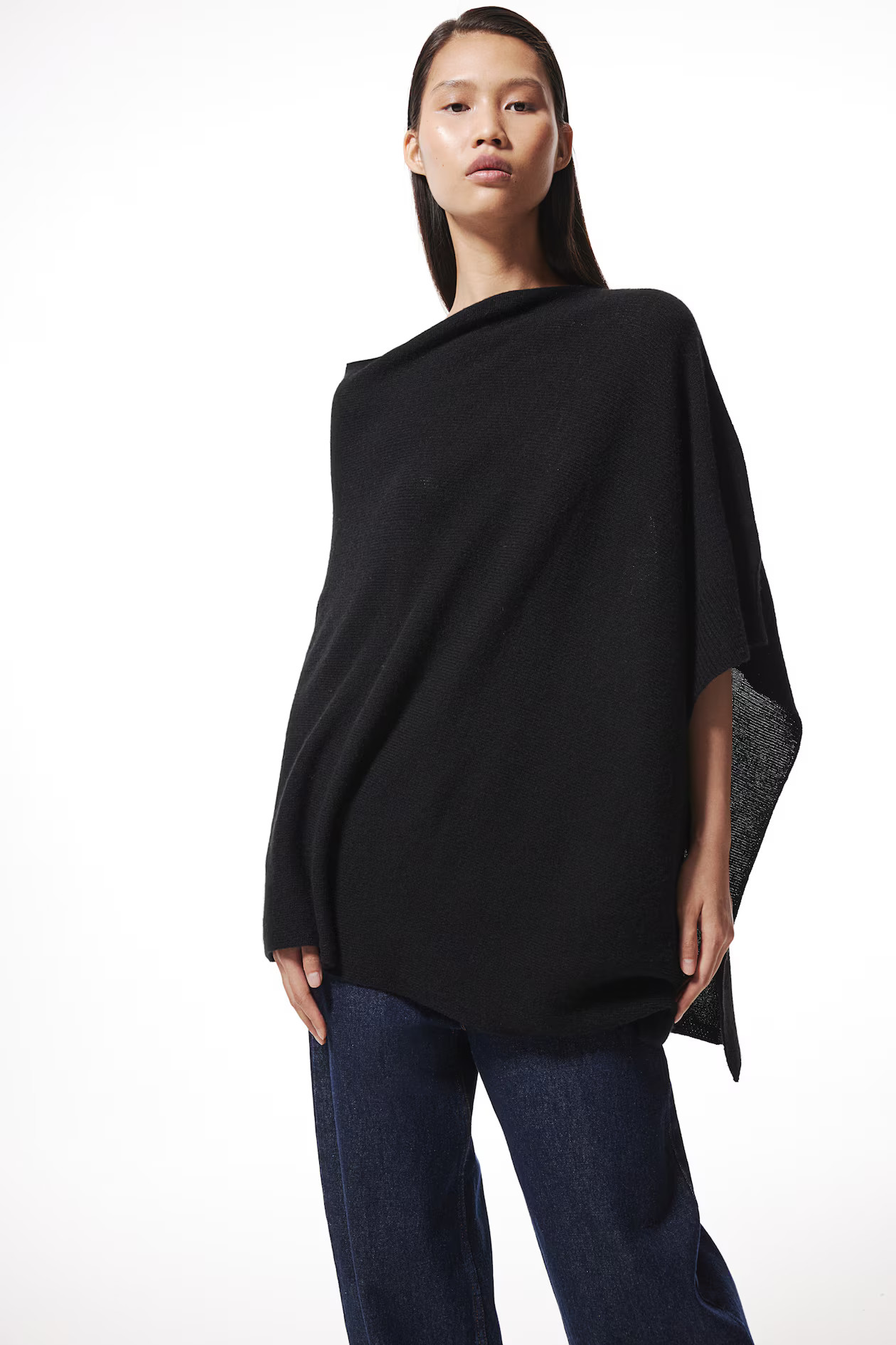 Fine-knit Cashmere-blend Poncho | H&M (US + CA)