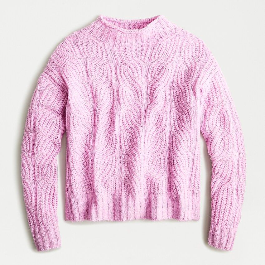 Pointelle cable sweater | J.Crew US