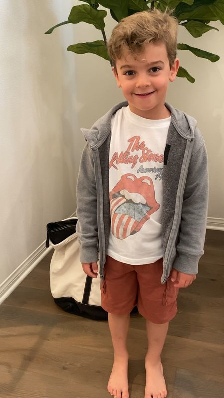 Preschool boys spring/summer outfit inspo ❤️ wearing 5/6 in top and hoodie and 5T in shorts. I think the shorts run long, he’s tall 

Toddler boy outfits, toddler spring outfit, toddler summer outfit, preschool boy outfits, Old Navy kids, Abercrombie kids, kids cargo shorts, kids sweat shorts, kids graphic tee 

 

#LTKStyleTip #LTKKids #LTKSaleAlert