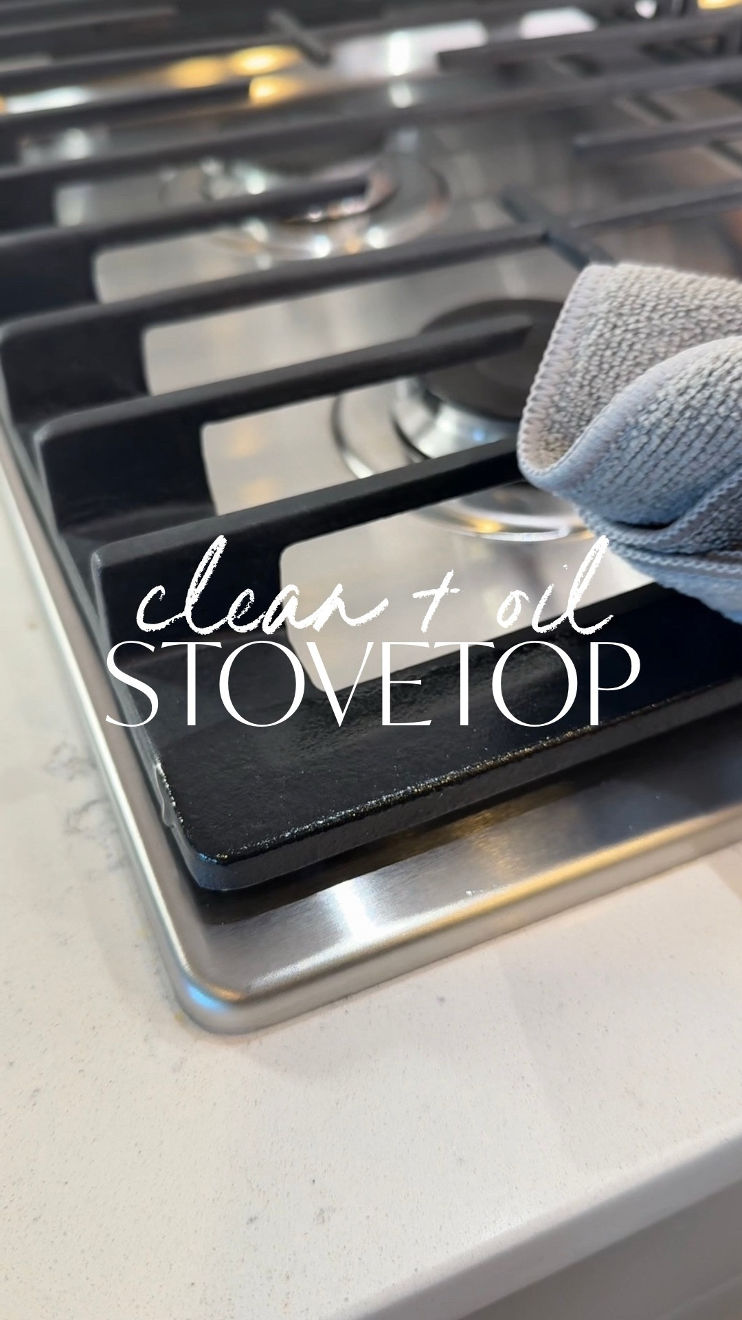 Save this to use as a guide for your next cleaning!

These non toxic items are great for cleaning your stovetop and not worrying about harsh chemicals!

The stone not only cuts through burnt on food and grease on your cast iron grates (Make sure to use when wet!) but you can also use this on your toilet rings, bathtubs, grill racks, and more!!!

the OIL is the secret key to making it look new!

#kitchencleaning #kitchen #clean #cleanwithme#cleaninghacks

#LTKmomlife #LTKHome
