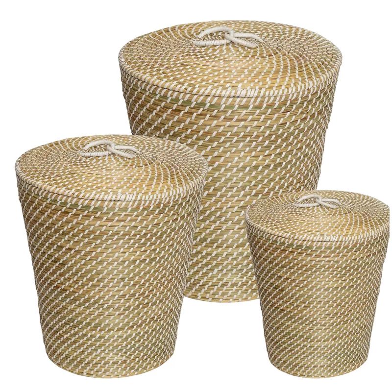 3 Piece Snake Charmer's Rattan Basket Set | Wayfair North America