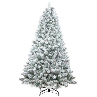 HomeRoots 4' Slender Flocked Fir Christmas Tree | Target