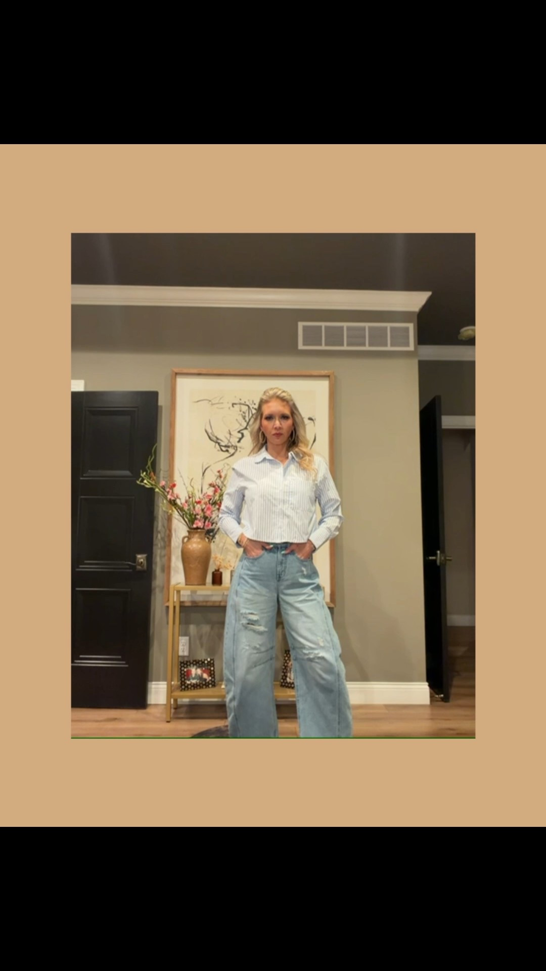 Barrel jeans styled intentionally and being confident with your style🤍 I did the work, so you don’t have to! 

Cropped or structured on top.
Sleek at the shoe.
Polished accessories to finish.

The formula:
• Define the waist
• Refine the shoe
• Finish with intentional accessories

Feels too good to be true, but every single piece is from from Walmart. True to size. These barrel jeans are super high waisted, and not much stretch! Step out of your comfort zone! You’ve got this! 

#denimstyling
#howtostyle
#denimoutfits
#intentionalstyle

#barreljeans
#walmartfashion
#walmartstyle
#walmartfinds
#denimstyle
#affordablefashion
#elevatedcasual

#LTKOver40 #LTKgrwm #LTKootd