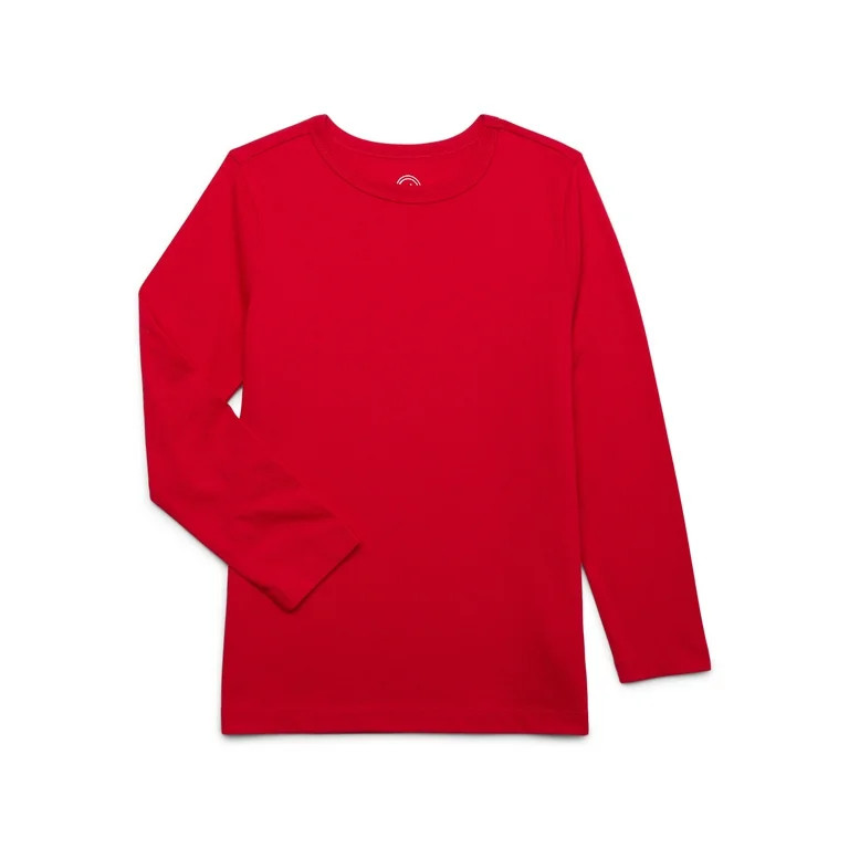 Wonder Nation Boys Long Sleeve Kid Tough T-Shirt, Sizes 4-18 & Husky - Walmart.com | Walmart (US)