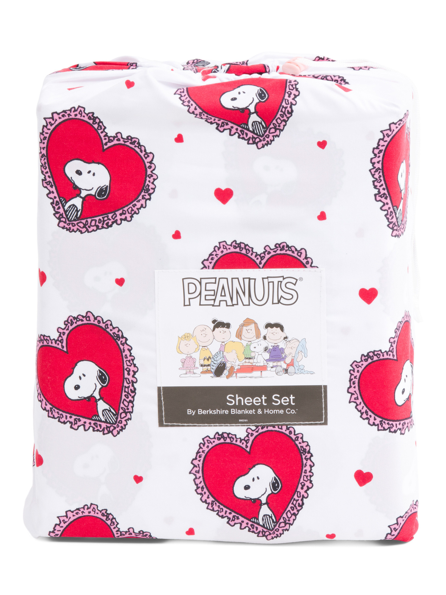 Snoopy Love Hearts Sheet Set | Bed & Bath | Marshalls | Marshalls