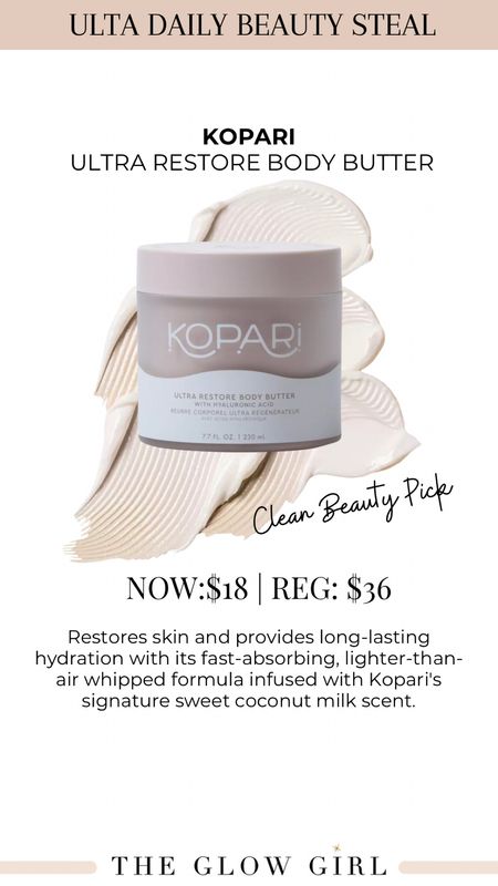 #ULTA 21 Days of Beauty - today’s clean beauty pick of the day! This deliciously scented whipped body butter is 50% off today only and Glow Girl Certified ✔️✨ #cleanbeauty #ultasale #21daysofbeauty #LTKSale #cleanskincare