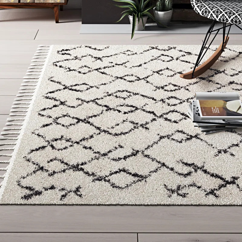 Lollar Geometric Power Loom Polypropylene Rug | Wayfair North America