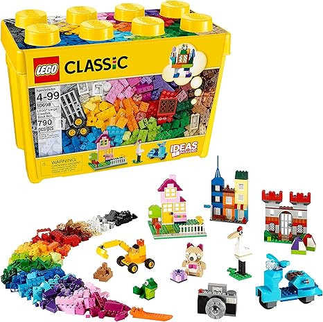 LEGO Classic Large Creative Brick Box 10698 Building Toy Set, Toy Storage Solution for Home or Cl... | Amazon (US)
