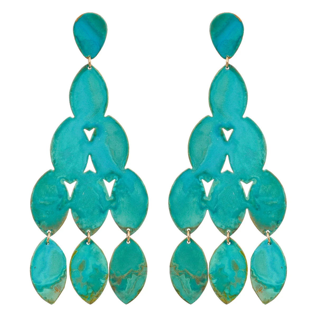 Verdigris Kiketta Earrings | We Dream in Colour