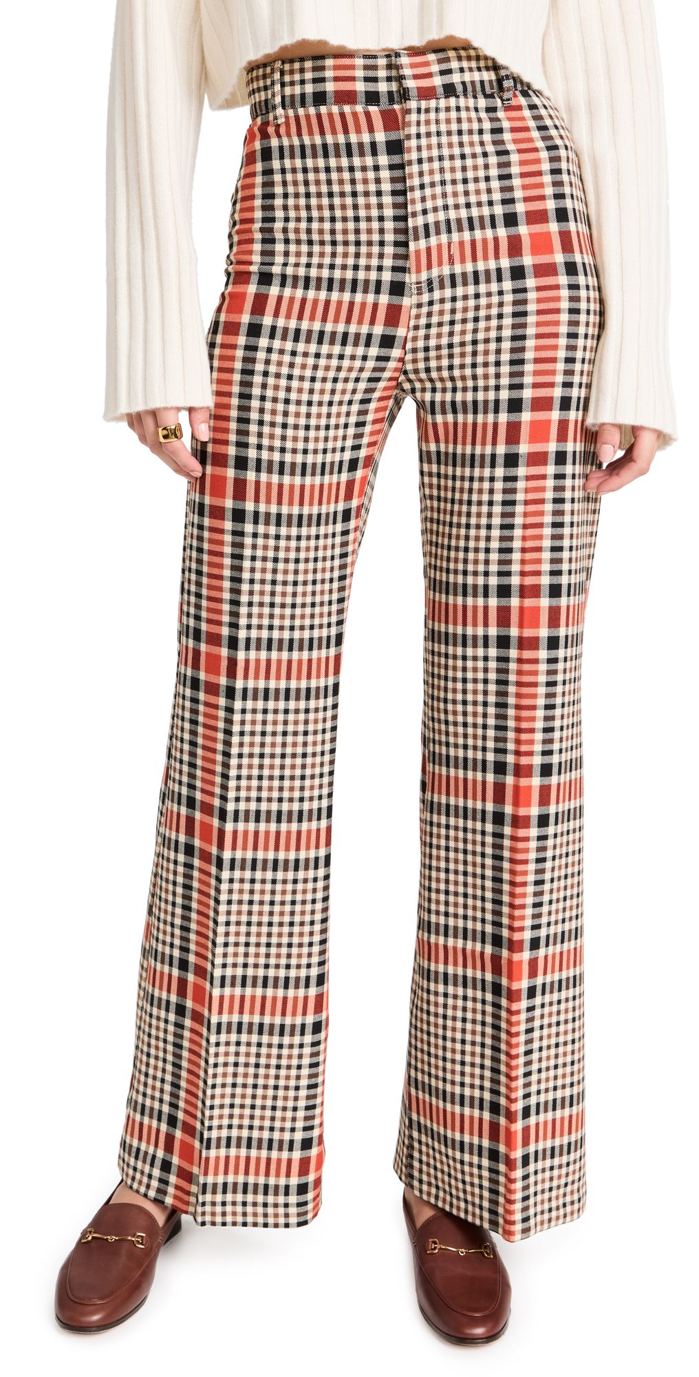 Free People Plaid Jules Pants | Shopbop