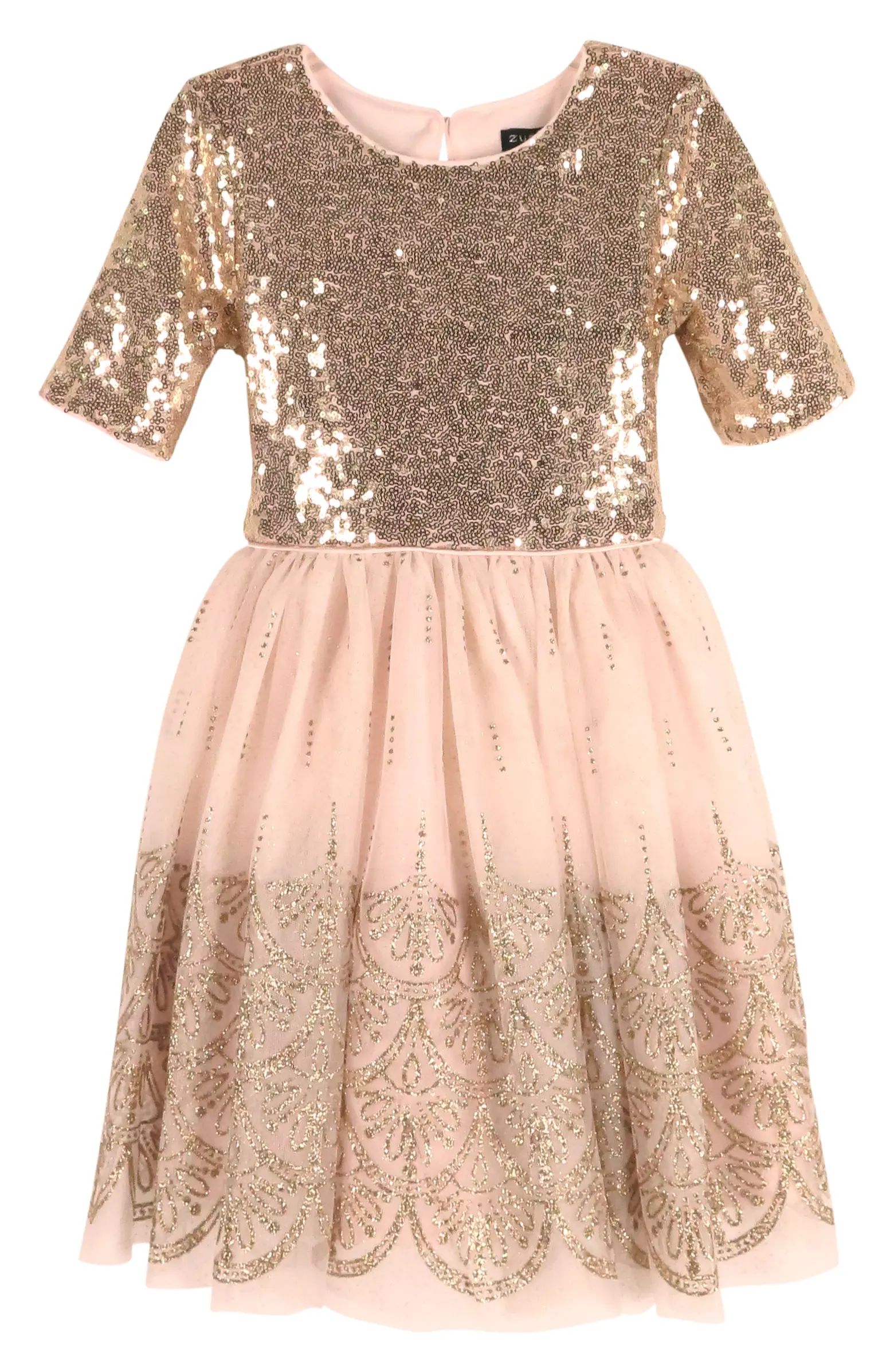 Zunie Kids' Sequin & Tulle Dress | Nordstrom | Nordstrom