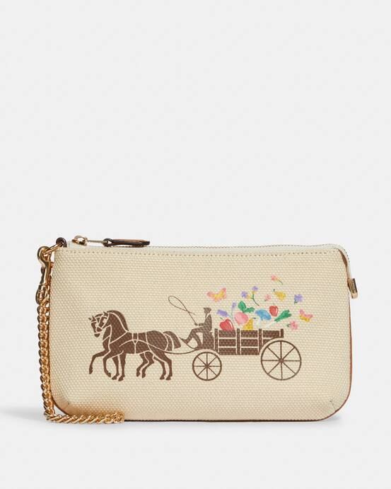 Large Wristlet 19 With Dreamy Veggie Horse And Carriage | Coach Outlet