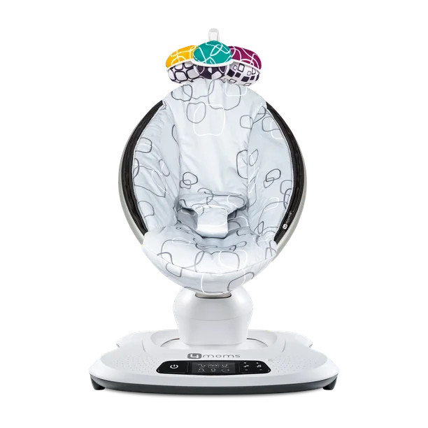 4moms MamaRoo4, 5 Unique Motions, Bluetooth Enabled Baby Swing, Silver Plush - Walmart.com | Walmart (US)