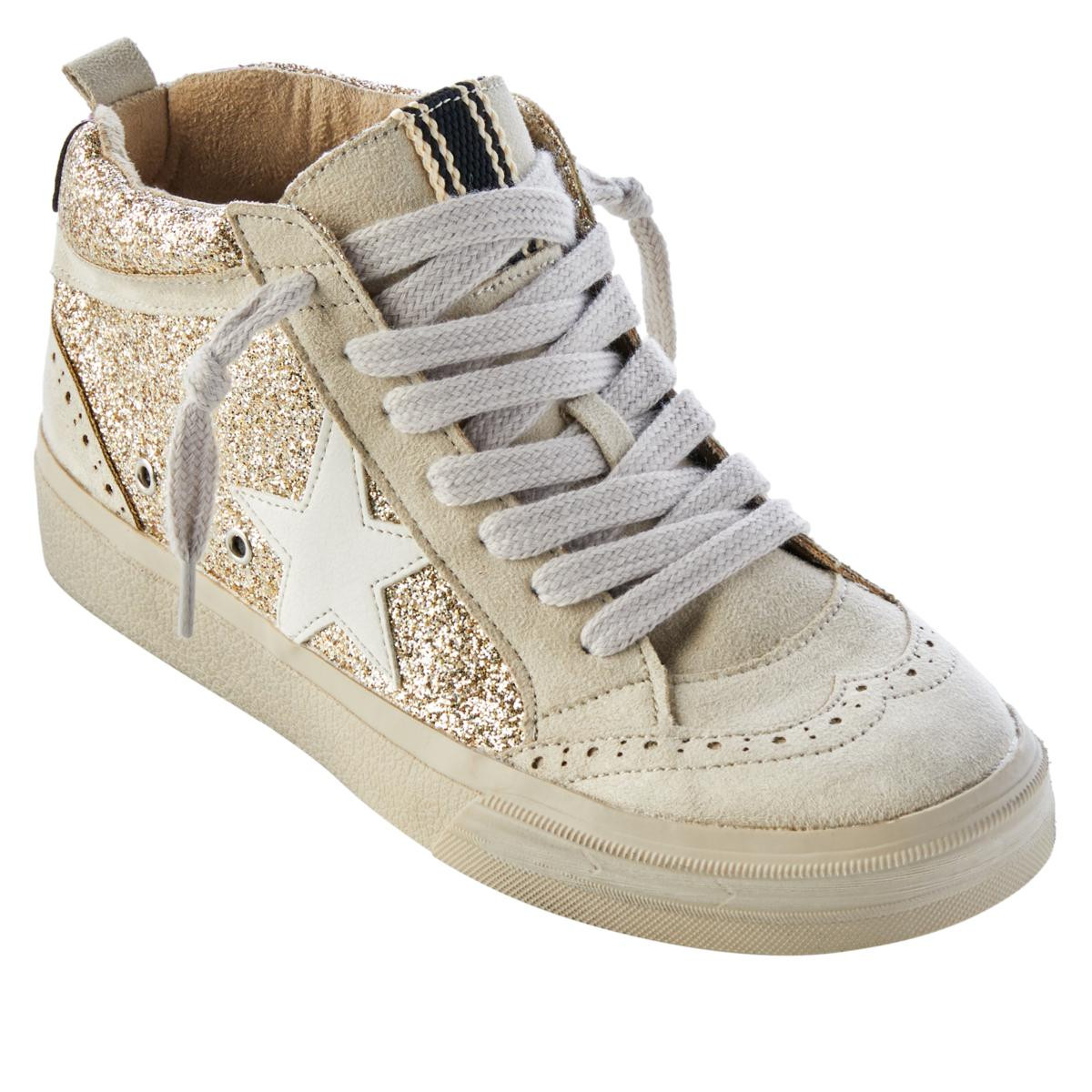 SHUSHOP PAULINA Star Mid Top Sneaker | HSN