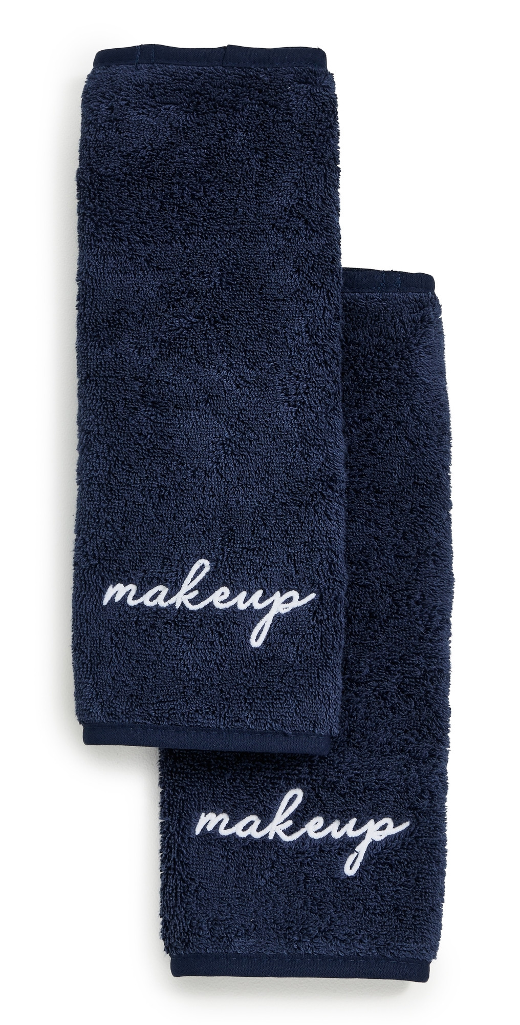 Weezie Makeup Towels 2 Pack Navy/White One Size | Shopbop