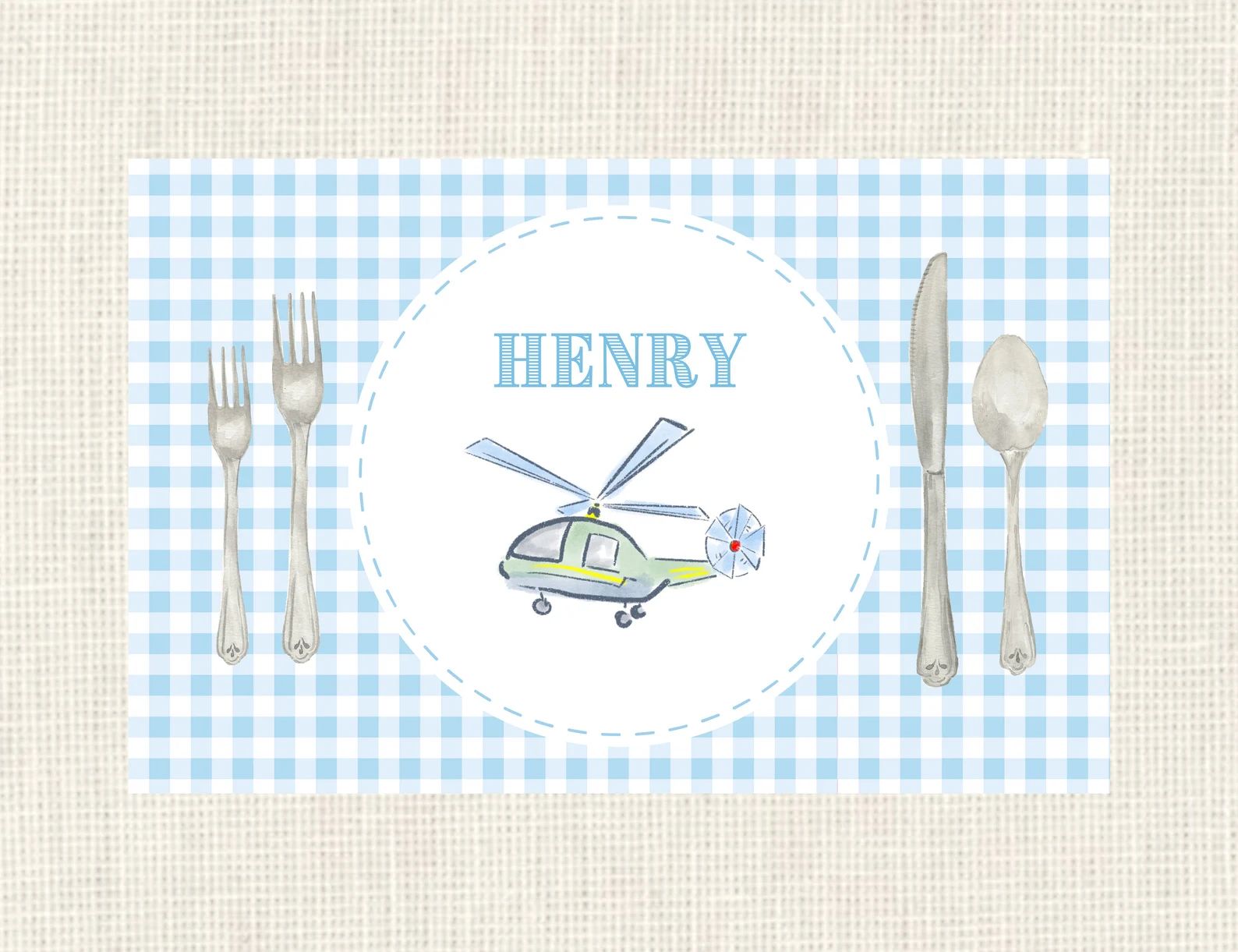 Personalized Summertime Placemat | Etsy (US)