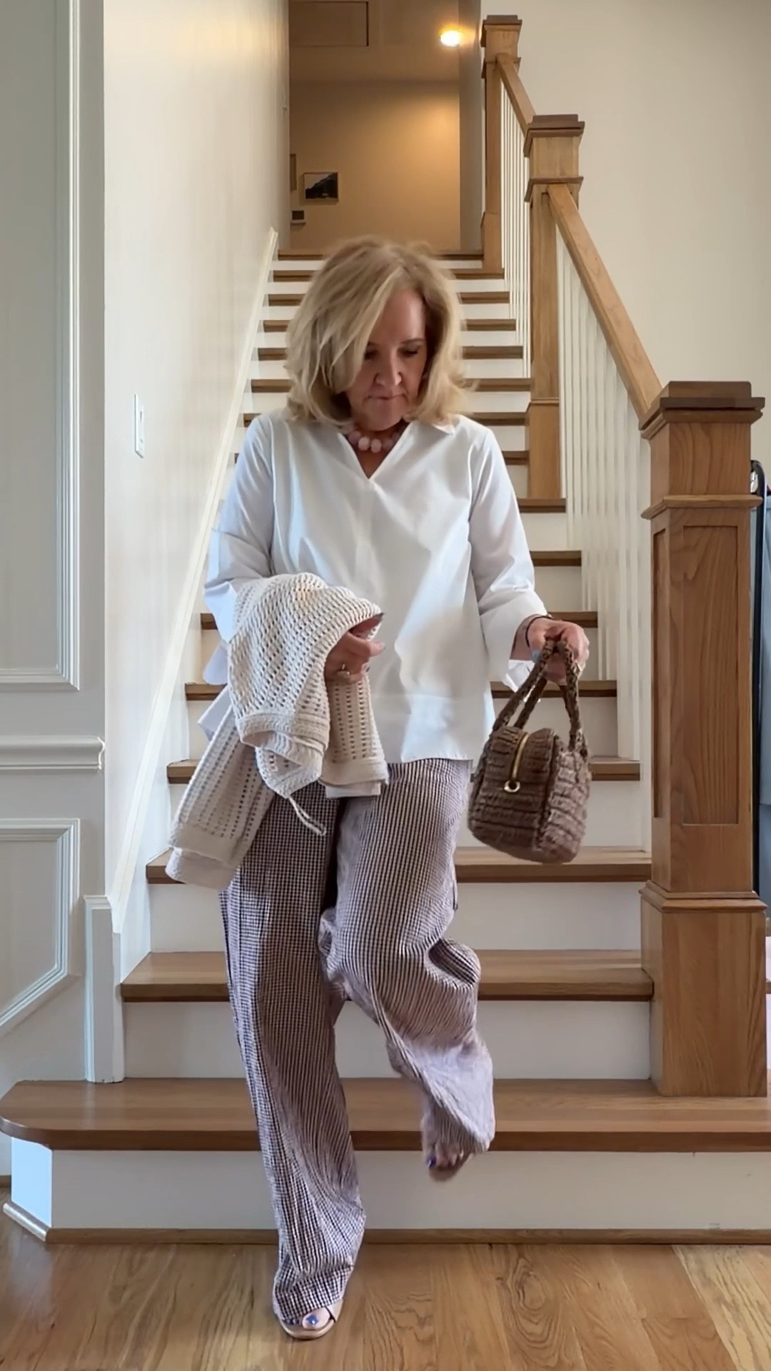 Target pants a size down to a small
White blouse size medium is a swing style perfect for leaving untucked. I love the crisp white against the brown deer sucker pants
Bag is also target it’s a really cute satchel
Pants I will need to wear a heel or hem them. I am 5 foot three.

#LTKSeasonal #LTKSaleAlert #LTKOver40

#LTKWorkwear