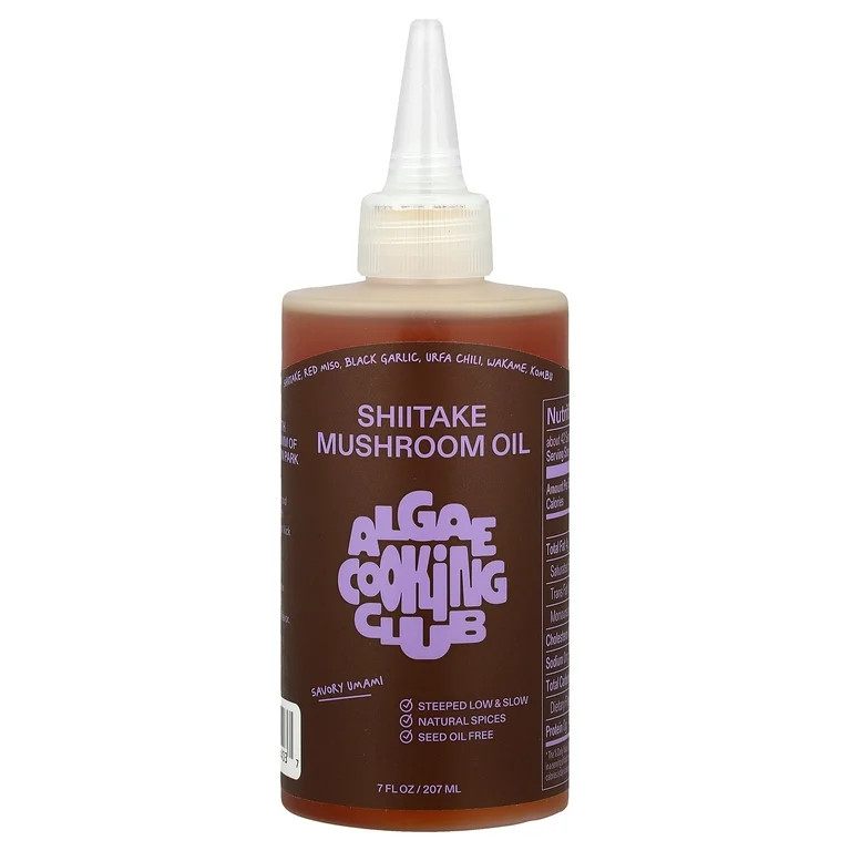 Algae Cooking Club Shiitake Mushroom Oil, 7 fl oz (207 ml) | Walmart (US)