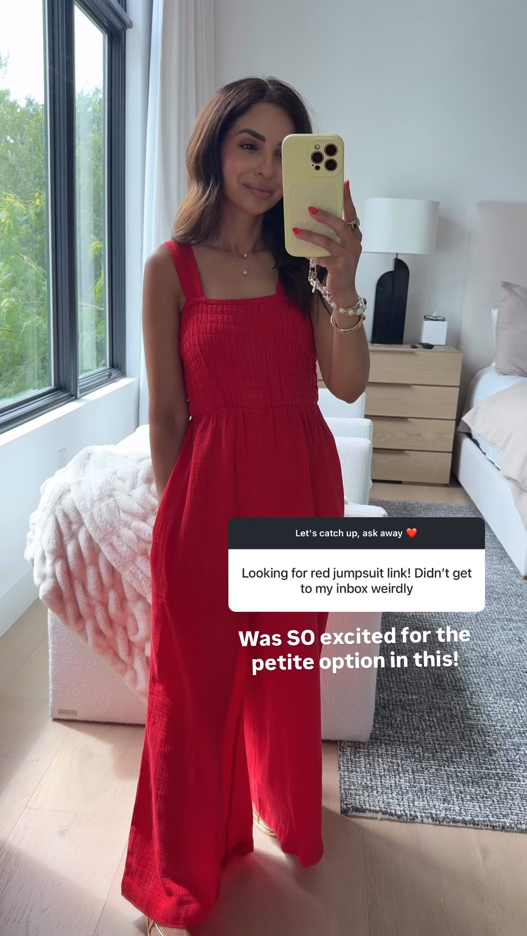 Wearing size XS petite length in jumpsuit for size ref

#LTKPetite #LTKOver40 #LTKootd