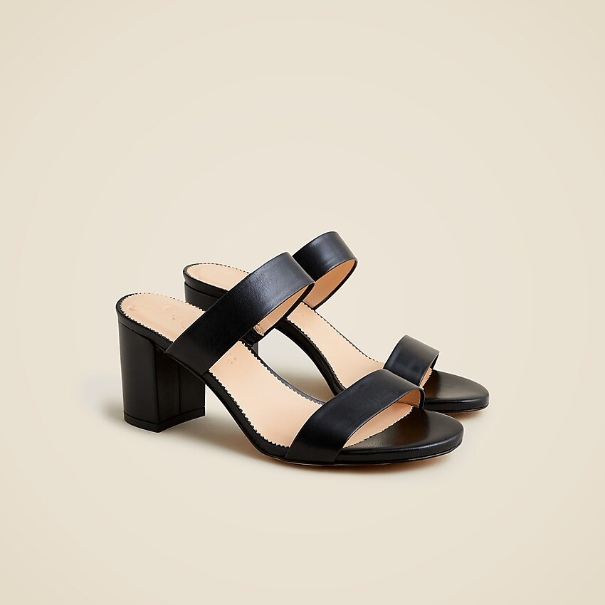 Lucie double-strap block-heel sandals | J. Crew US