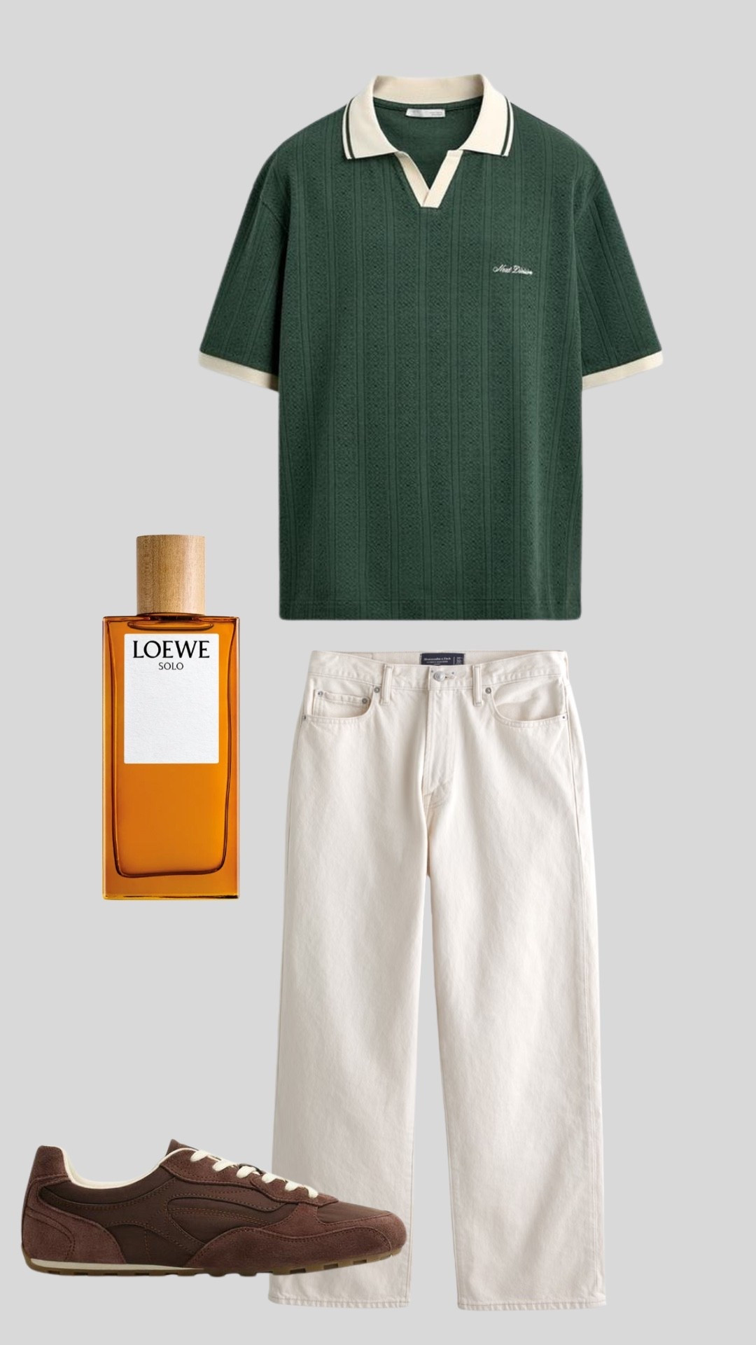 This is how to wear color without overthinking it. A textured green polo paired with white denim and brown sneakers creates a clean, elevated summer look that feels expensive without trying too hard. One of my favorite combinations for date nights, vacations, and weekend plans.

#mensfashion #mensstyle #summerstyle #oldmoneystyle #quietluxury #polostyle #whitejeans #menswear #summeroutfit

#LTKxAbercrombie #LTKdayinmylife #LTKgrwm