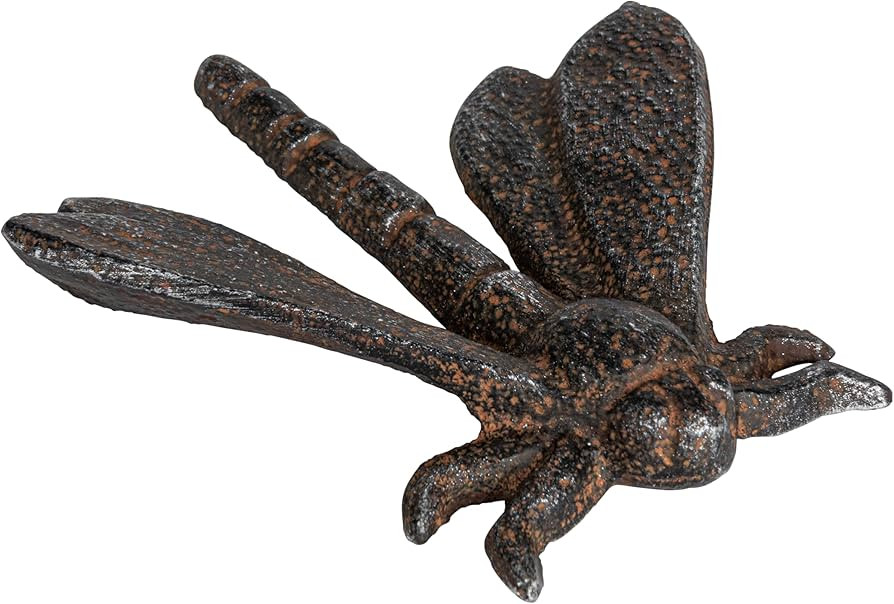 Creative Co-Op Cast Metal Dragonfly Accent Décor, Brown | Amazon (US)