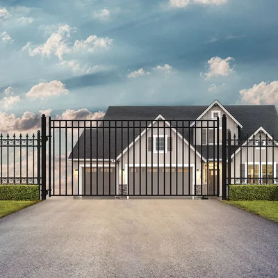 Steel Single Swing Driveway Gate - MADRID Style | Wayfair North America