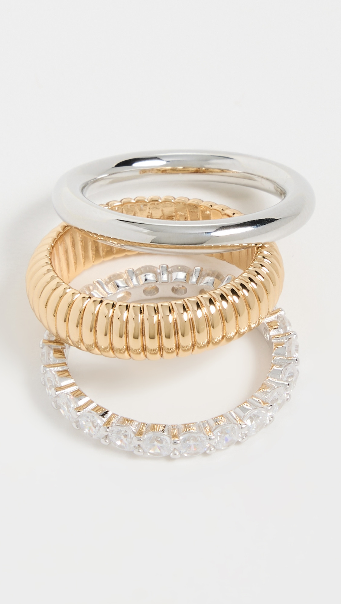 SHASHI Roux Ring Set Gold 6 | Shopbop
