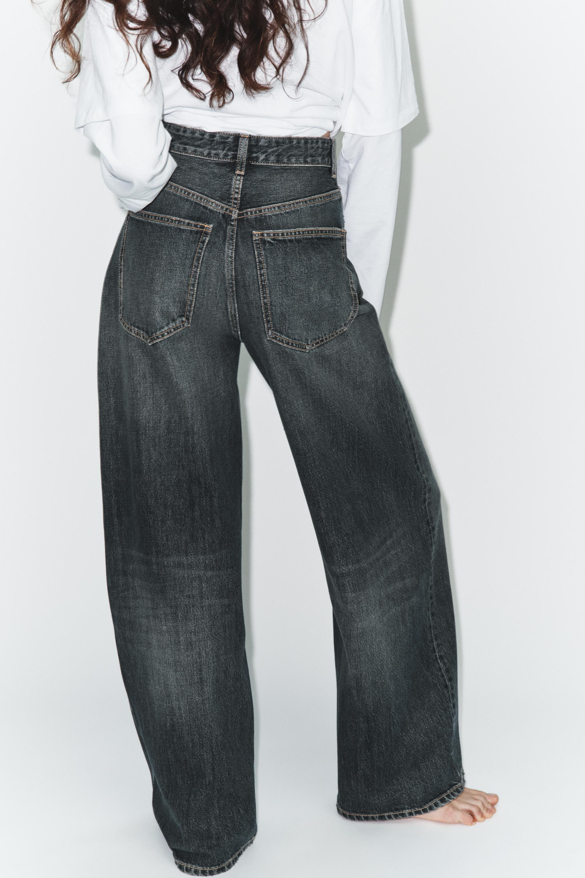TRF EXTRA WIDE-LEG HIGH-WAIST JEANS | Zara UK
