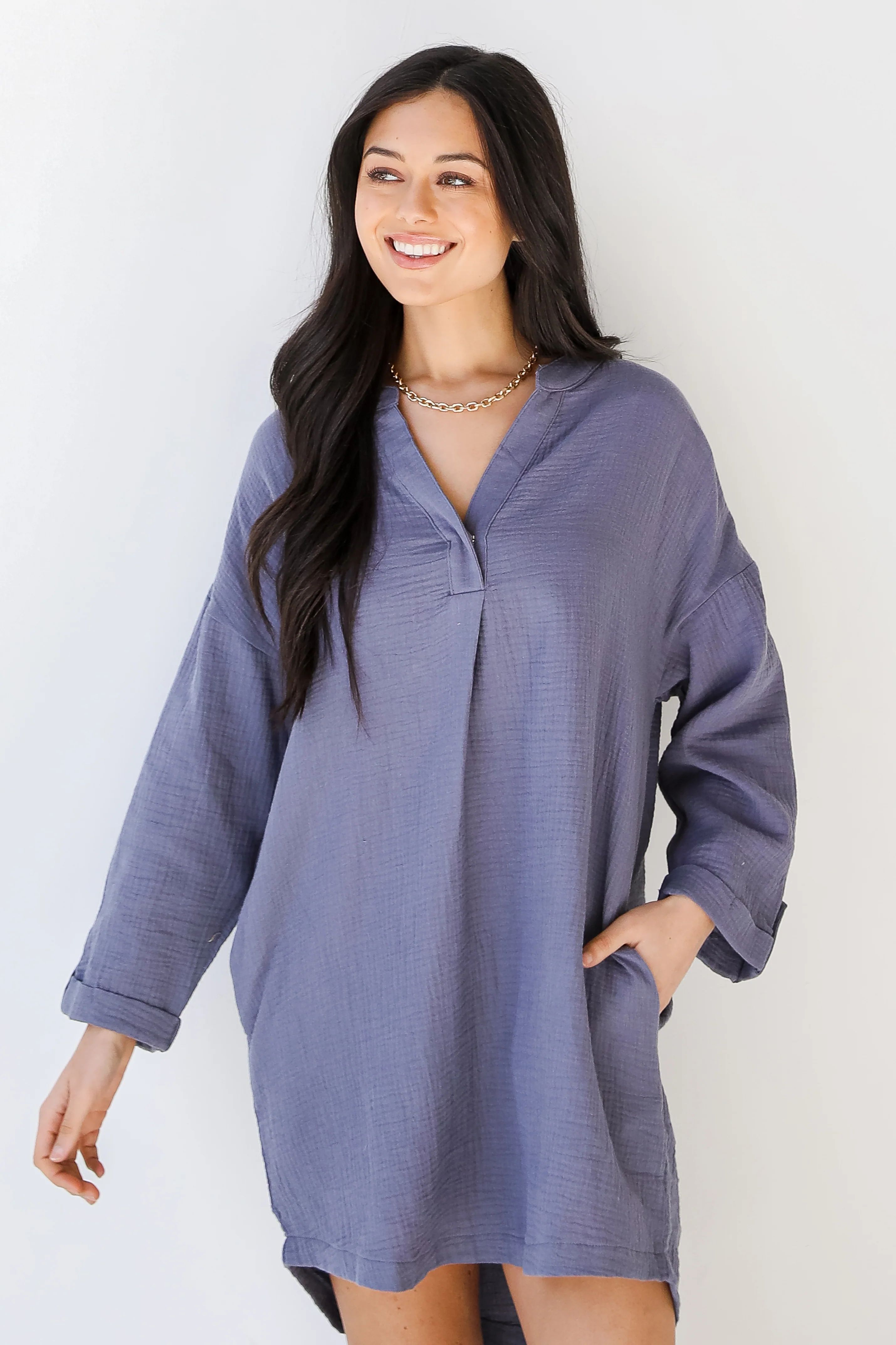 Steal My Heart Linen Tunic | Dress Up