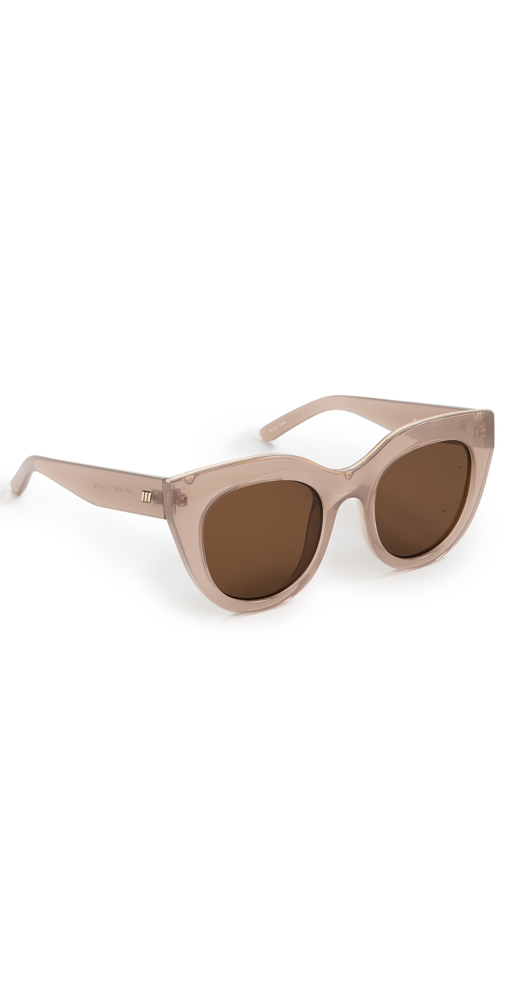 Le Specs Air Heart Sunglasses Mink One Size | Shopbop