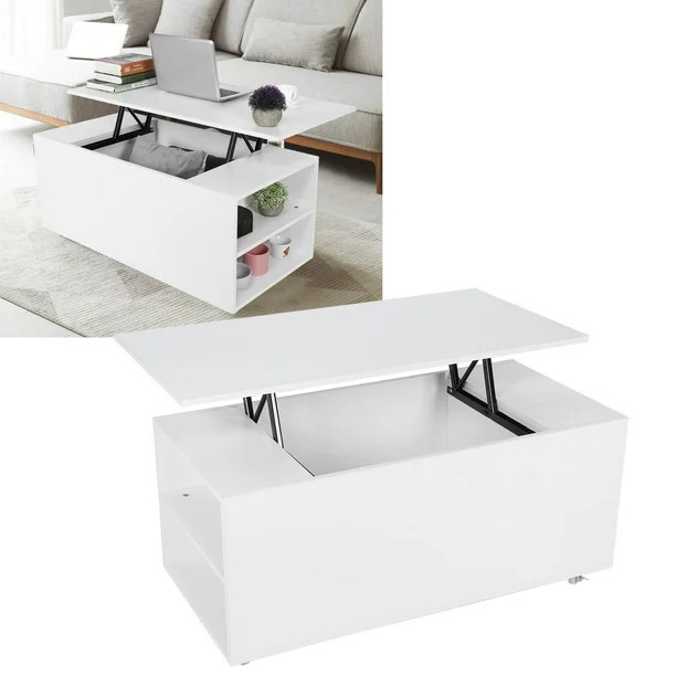 GLOGLOW Wooden Lift Top Coffee Table, Multifunctional Furniture for Living Room, Coffee Table wit... | Walmart (US)