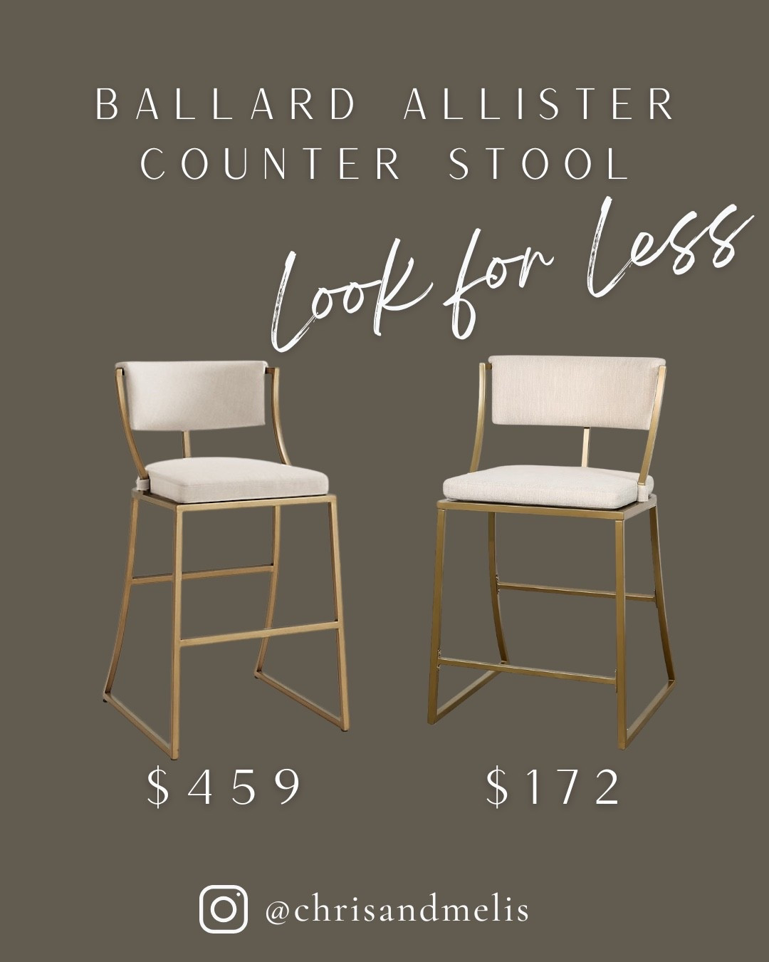 Ballard designs allister counter stool look for less! 

Kitchen decor 
Kitchen design 

#LTKHome #LTKSaleAlert