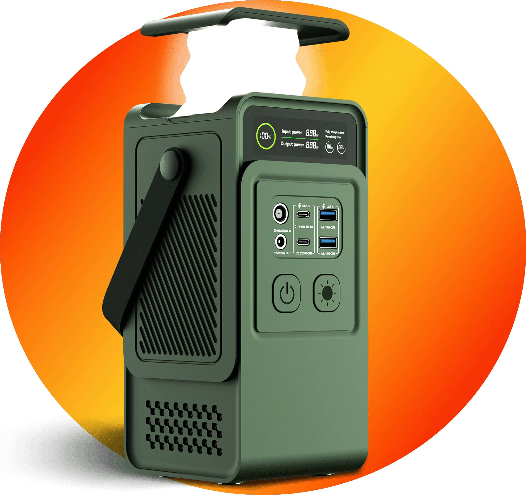 200W Portable Power Station - 200Wh LiFePO4 Battery, Ultra-Fast 150W PD Charging,1.75kg, Perfect for Camping, Road Trips, and Emergency Power Solutions,same to c300 dc - Walmart.com | Walmart (US)