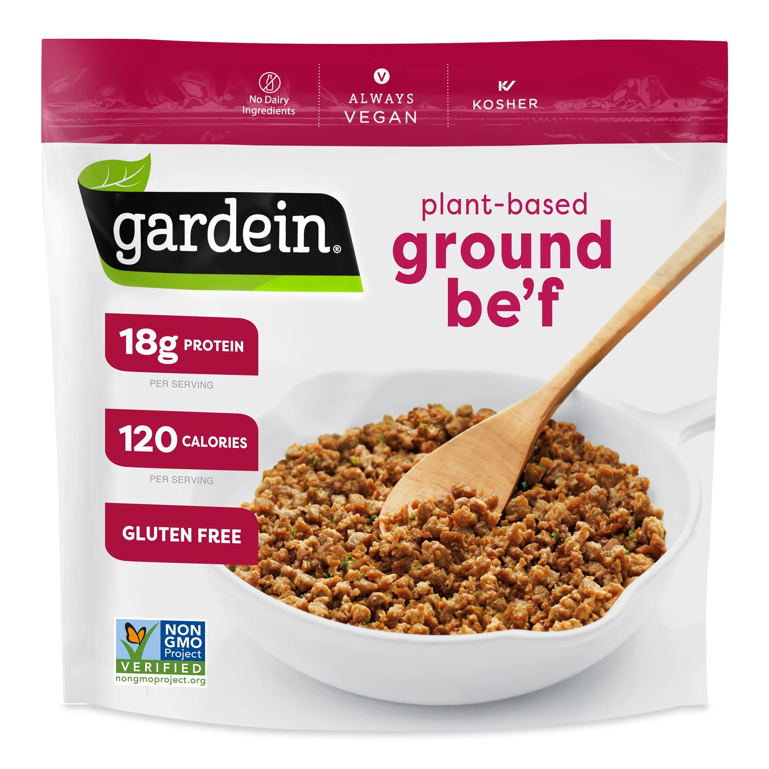 Gardein Plant-Based Vegan Ultimate Beefless Ground Crumbles, 13.7oz Resealable Bag (Frozen) - Wal... | Walmart (US)