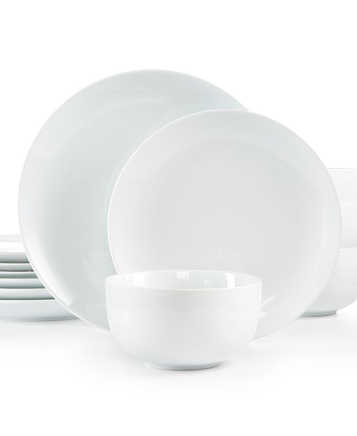The Cellar 12-Pc. Coupe Set, Created for Macy's & Reviews - Dinnerware - Dining - Macy's | Macys (US)