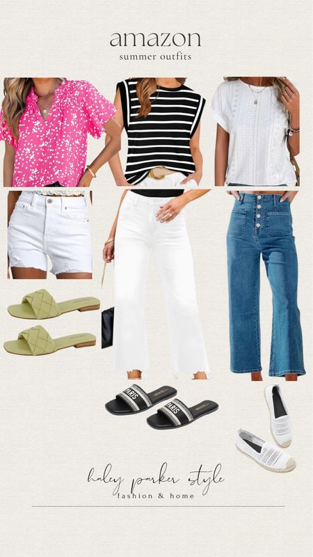 Summer outfits, all from Amazon.





Summer outfits, shortsleeved tops, capris, jeans, white denim, white shorts, white pantss

#LTKfindsunder100 #LTKstyletip