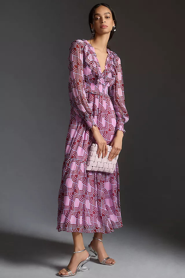 Floral Tiered Maxi Dress | Anthropologie (US)