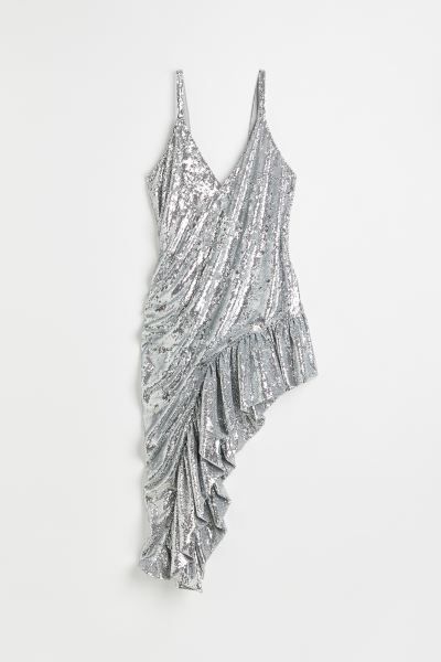 Asymmetric Sequined Dress | H&M (US)