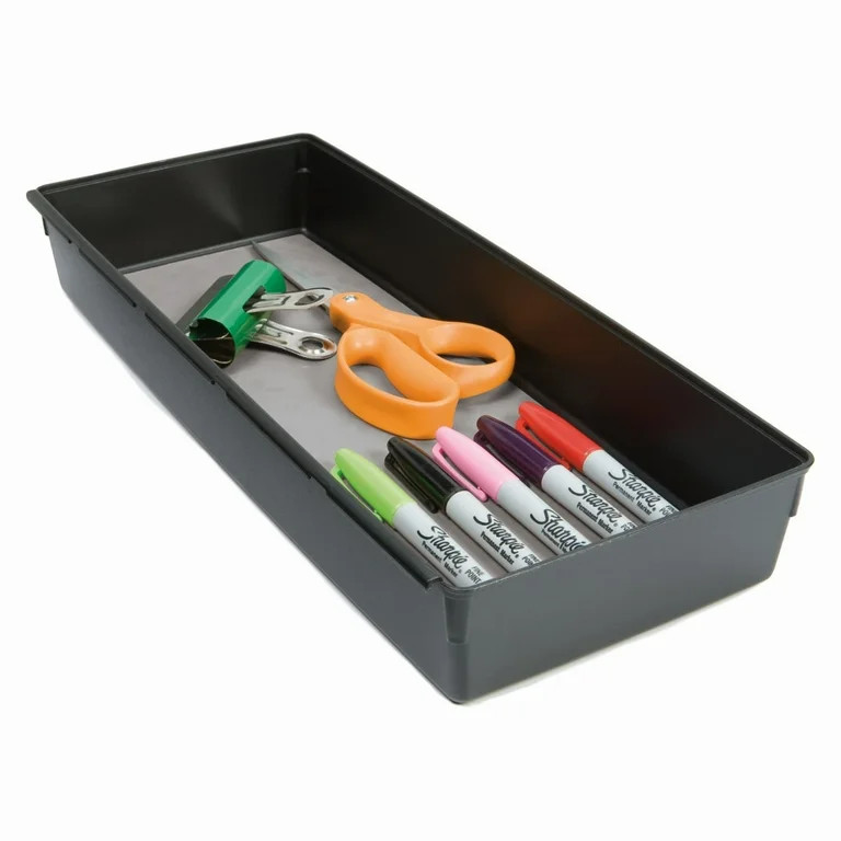 Rubbermaid, Drawer Organizer, Gray, 6 x 15 x 2 inches | Walmart (US)