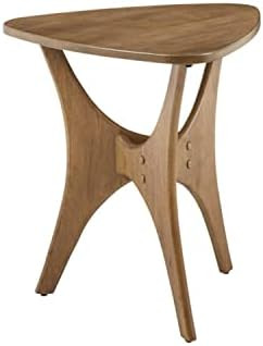 INK+IVY Blaze Triangle Wood Triangle Sofa Table Plywood with Wood Veneer Legs, Mid-Century Modern... | Amazon (US)