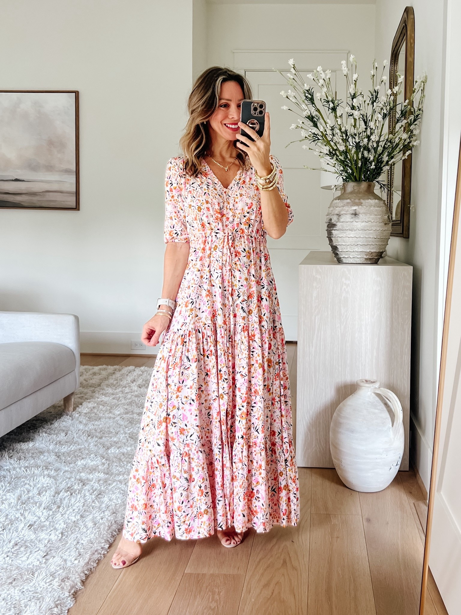 Fall wedding guest dress from Nordstrom 💐 Love the floral pattern and flowy fit 

Dress Fit: I’m wearing an XS

#LTKPetite #LTKStyleTip #LTKFindsUnder100