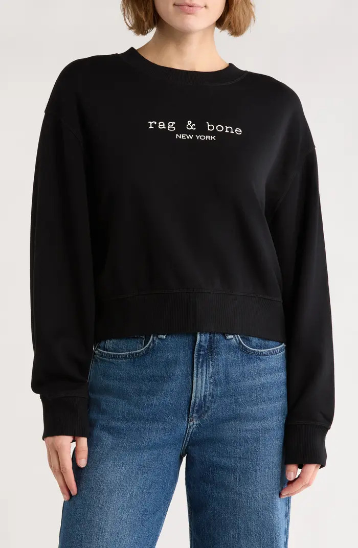 rag & bone Logo Terry Sweatshirt | Nordstromrack | Nordstrom Rack