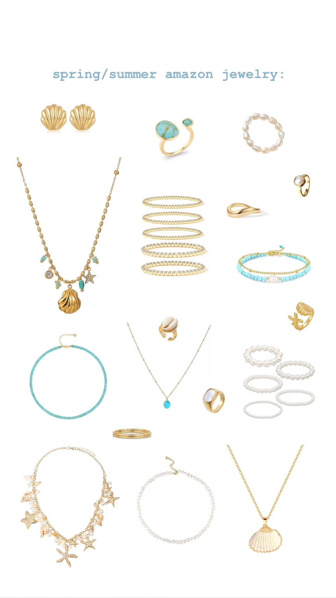 Amazon jewelry finds - I ordered so many of these for spring break ! 🐚✨

#LTKSpringSale #LTKSeasonal
